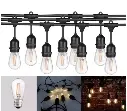 Ghirlanda Luminoasa, 50 Metri cu 50 Becuri Led Filament 4W incluse E27, IP65 .webp