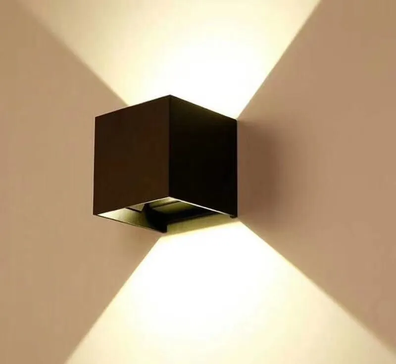 APLICA LED 10W IP65 CUBE BLACK