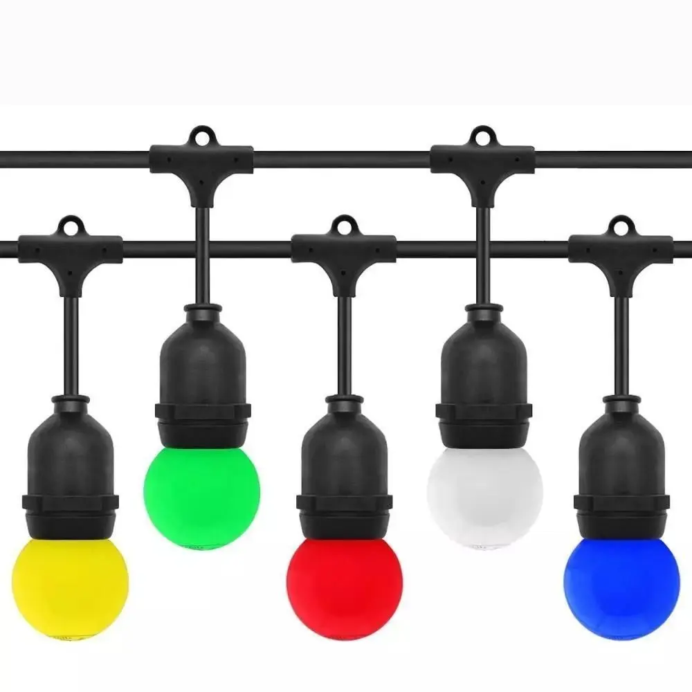 Hamptons Ghirlanda Luminoasa, 20 Metri cu 60 Becuri Led Color incluse E27, IP65 