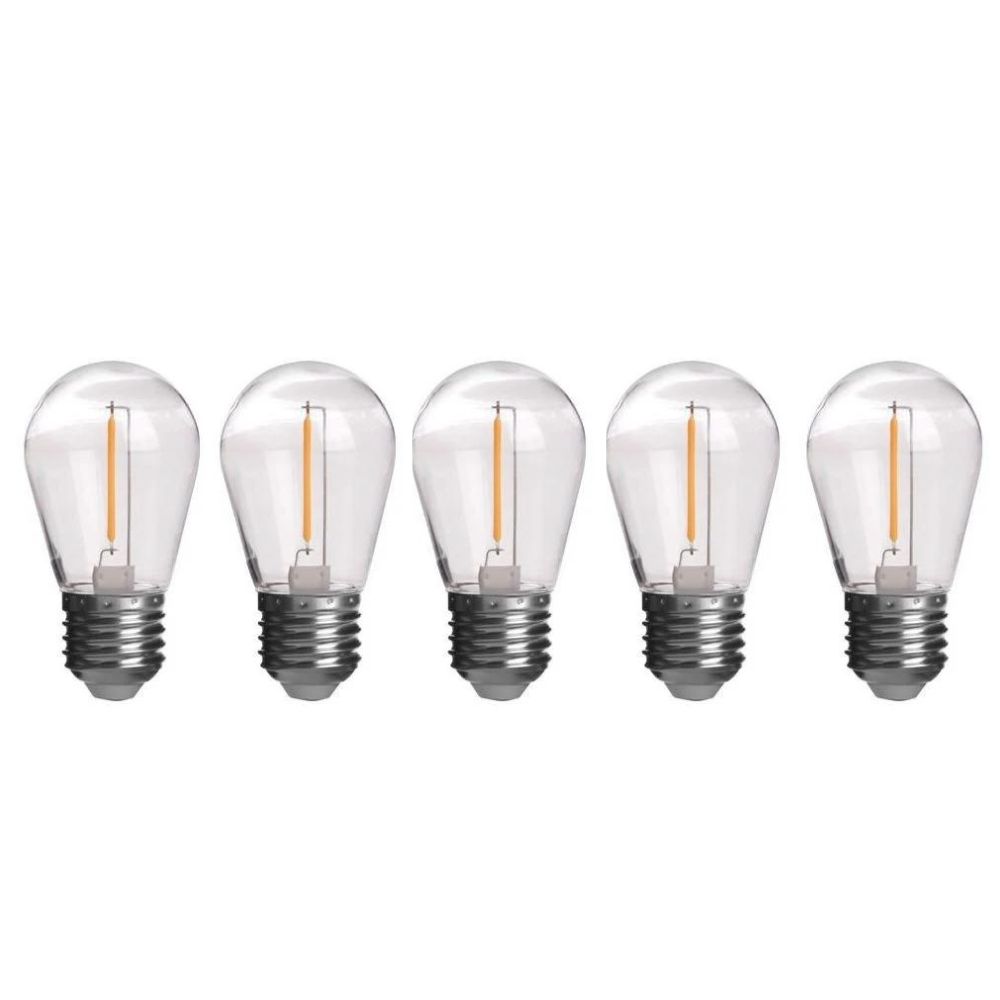 Bec Led Filament Ghirlanda, set 5 bucati 2W 3000K