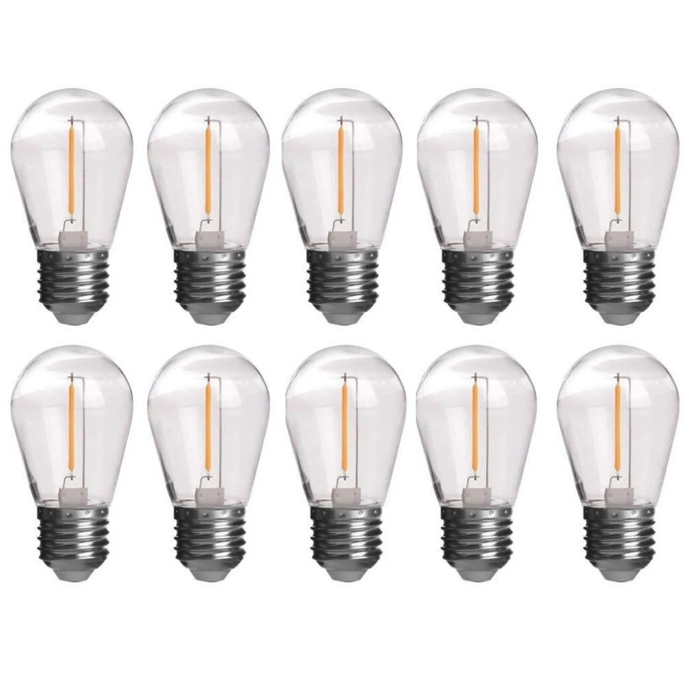 Bec Led Filament Ghirlanda, set 10bucati 2W 3000K
