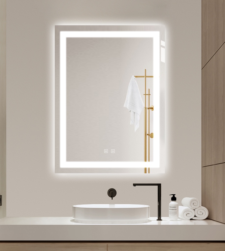 Eva Oglindă Baie 60X80 Led si Dezaburire, cu Senzor Tactil, Touch