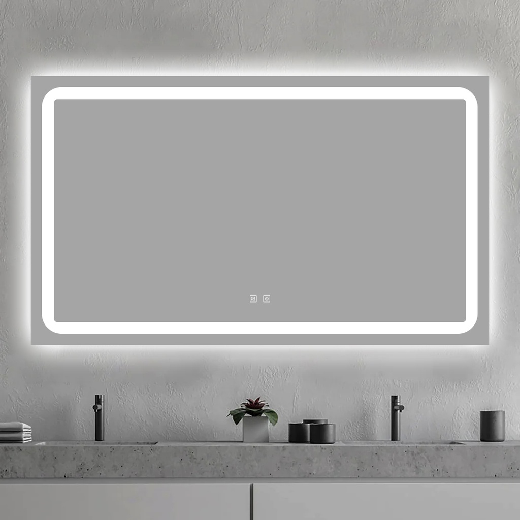 Sofi Oglindă Baie 120X65 Led si Dezaburire, cu Senzor Tactil, Touch