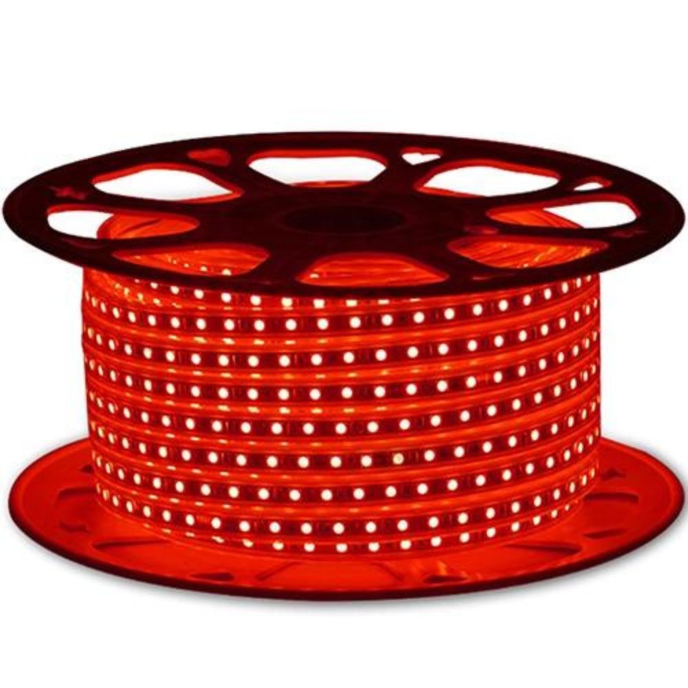 Banda Led Exterior 5050 Rosie IP65 3,5W Led , Rola 50ml  240Lm 60 leduri pe metru Volga