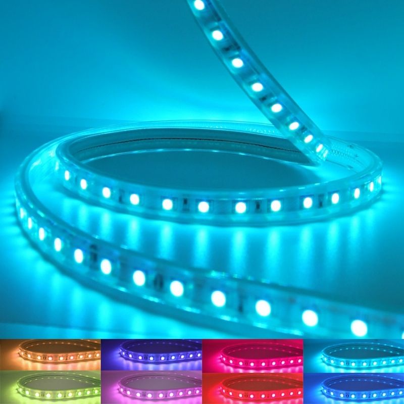 Banda Led RGB 5050, 5M 60 led/1ml, 220V,