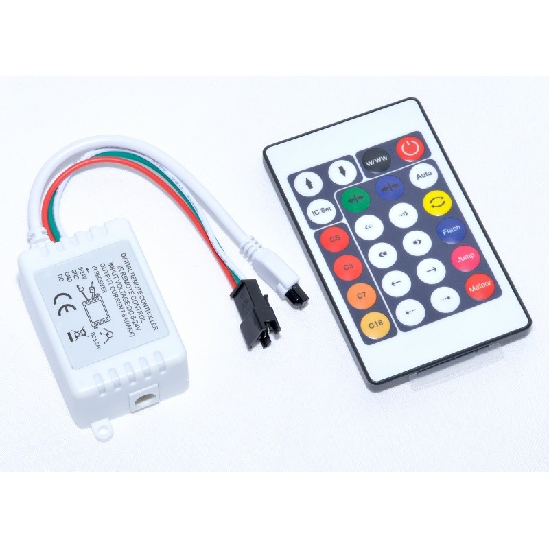 Controler dinamic banda led RGB cu IR 3fire cu 24 taste