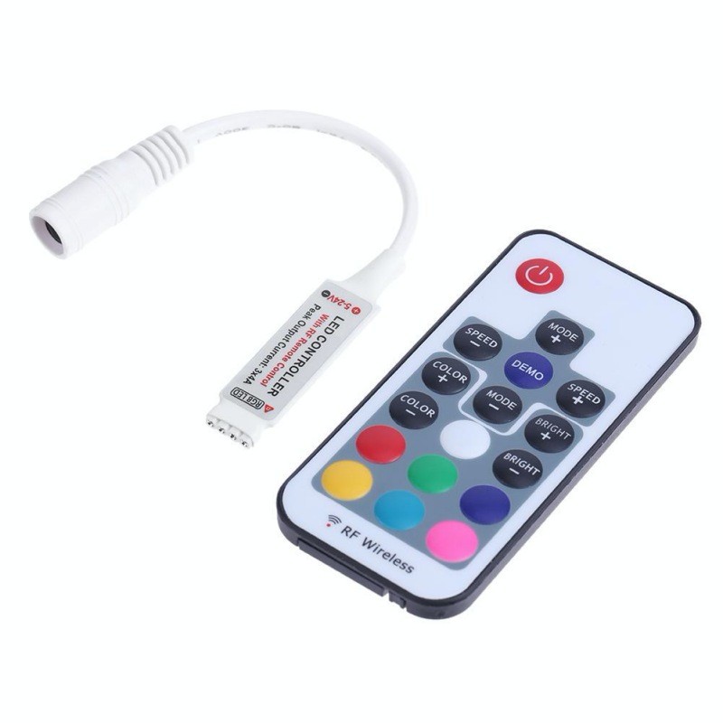 Controler mini, banda led RGB, 4 fire, wireless 17 taste