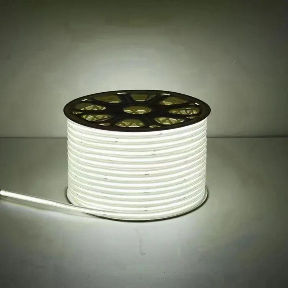 banda LED COB 220V, FlexiLum220, 1200W 120000Lm, 6400K, 100M cu alimentator inclus