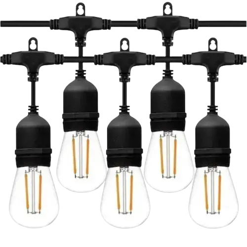 Hamptons Ghirlanda Luminoasa, 50 Metri cu 50 Becuri Led Filament  1W incluse E27, IP65