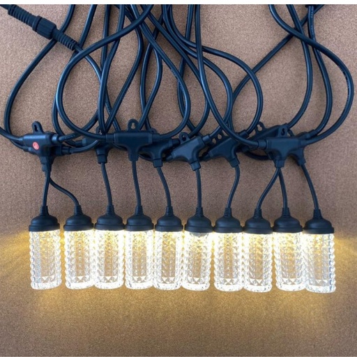 [RHE72158] Hamptons Ghirlanda luminoasa exterior, 10 becuri tubulare incluse