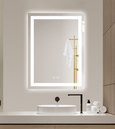 Eva Oglindă Baie 60X80 Led si Dezaburire, cu Senzor Tactil, Touch