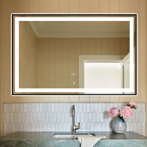 Sofia Oglinda Baie 100x60 Led si Dezaburire, cu Senzor de Miscare