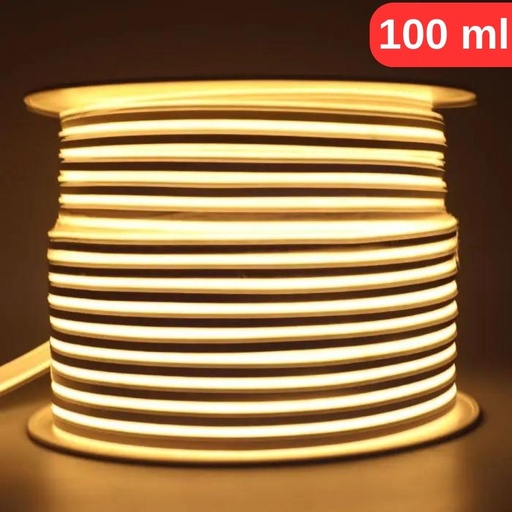 [081-010-0001-27100] Banda Led Luminos Neon Flex 100M, Lumina Alb Cald 2700K, IP65