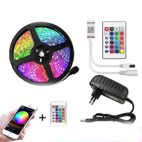 [12V-16703/60LED/KIT] Banda Led 12V 5050 Rgb 60Led/M 14.4W/M Set Complet
