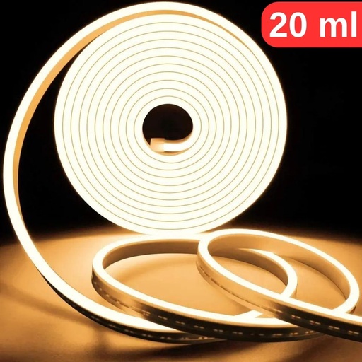 [081-010-0001-4220] Banda Led Luminos Neon Flex 20M, Lumina Alb Neutru 4200K, IP65