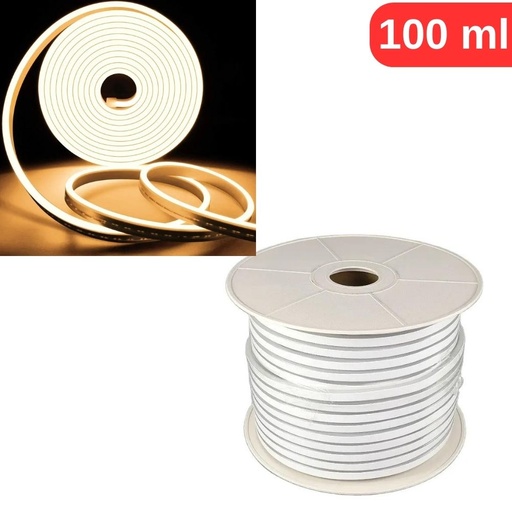 [081-010-0003-42100] Banda Led Luminos Neon Flex Slim 100M, Lumina Alb Neutru 4200K, IP65