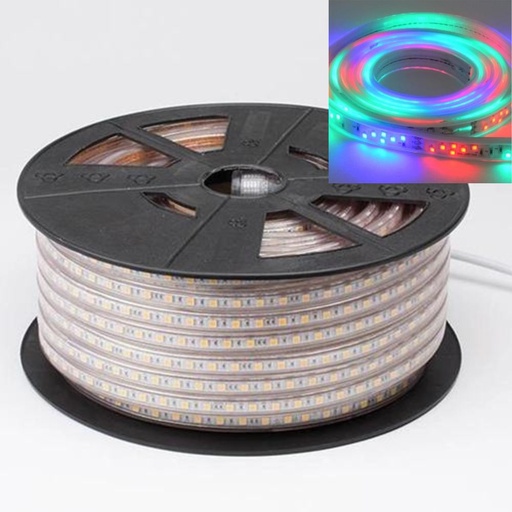[081-006-000250] Banda Led RGB Exterior 2835 IP65, 108 leduri 7W, 50ml cu 3 alimentatoare 8 jocuri lumini incluse Colorado RGB