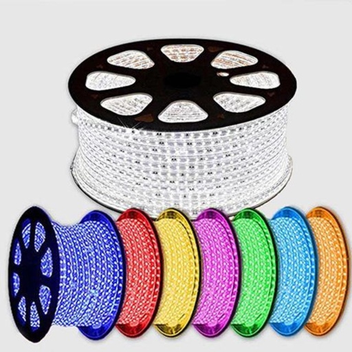 [081-004-000250] Banda Led RGB Exterior 5050 IP65 5W, 50ml cu 3 alimentatoare 8 jocuri lumini incluse Volga RGB