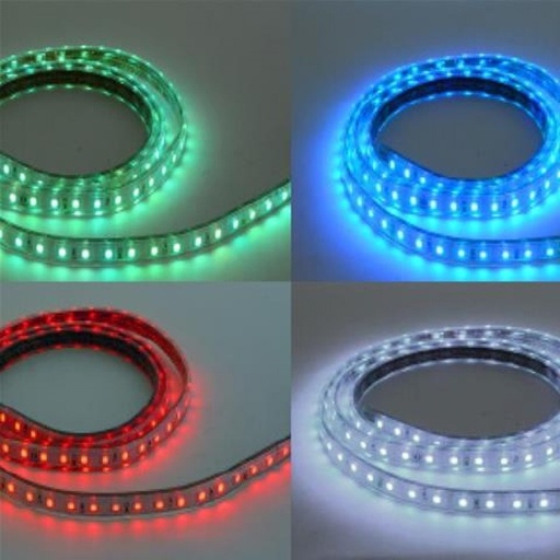 [081-004-0002] Banda Led RGB Exterior 5M 5050 IP65 5W 1ml Volga RGB