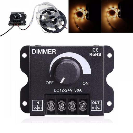 [ALX-18A076] Dimmer banda led Monocolor manual 12-24V 30A