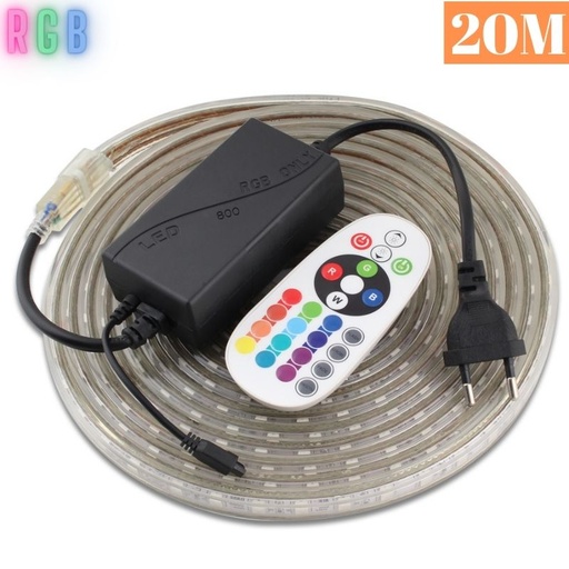 [KIT-BL5050-60RGB-20M] Kit Banda Led RGB 5050-20ML, 60 led/1ml, 220V