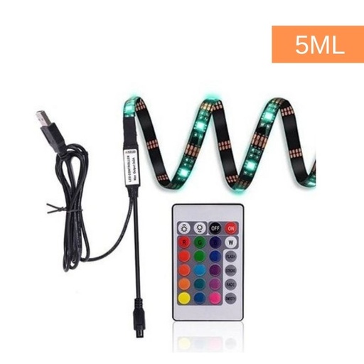 [KIT-RGB-USB-5M] Kit Banda Led RGB 5M, Conectare USB