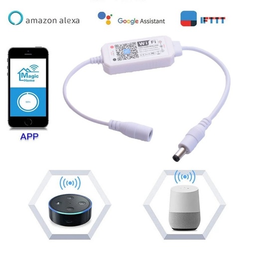 [ALX-18A101] Mini controller Smart banda led monocolor cu wifi 5-24V