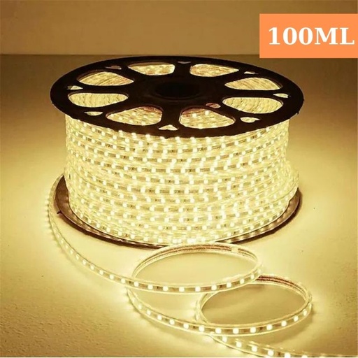 [ROL5050-100ML-LC] Rola Banda Led 5050 3200K, 10mm, IP65 100ML