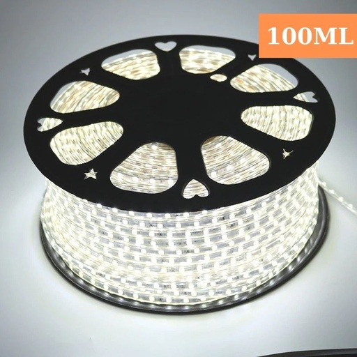 [ROL5050-100ML-LR] Rola Banda Led 5050 6400K, 10mm, IP65 100ML