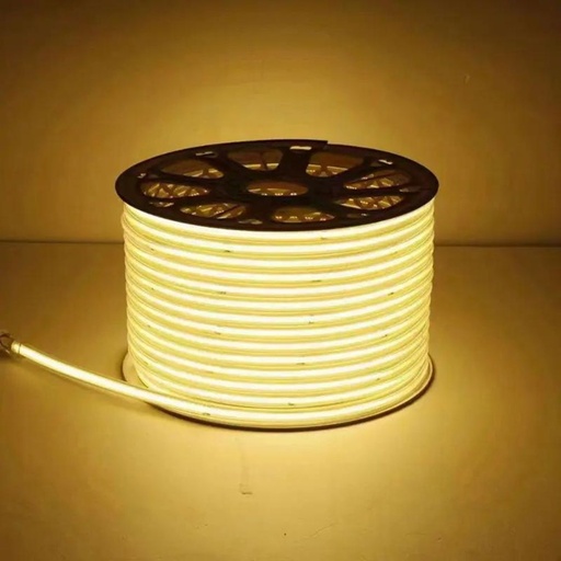 [LM-KITCOB100M3000K] banda LED COB 220V, FlexiLum220, 1200W 120000Lm, 3000K, 100M cu alimentator inclus