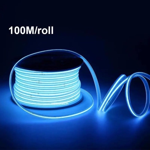 [LM-KITCOB100MBL] banda LED COB 220V, FlexiLum220, 1200W 120000Lm, albastru, 100M cu alimentator inclus