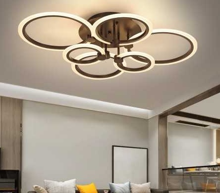 [RHL60821] Lustra LED Rhea Home Light RHL60821 2+2+2, telecomanda, dimabila, max.90W, temperatura lumina reglabila (2700-6500K), aplicatie telefon,cafea