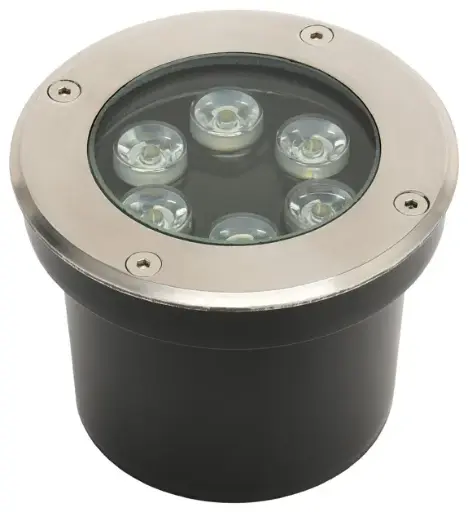 [Azur-6] AZUR Spot Pavaj de Exterior ,Rezistenat la apa,IP67 - 6W, Lumina Neutra 4000K,Crom
