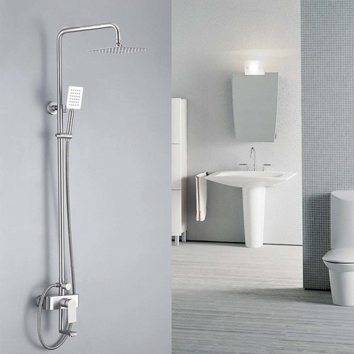 [SMK1731] Coloana de dus Modern Essential, din alama, crom