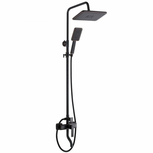 [SMK1734] Coloana de dus Noir Elegance, din alama, negru antichizat