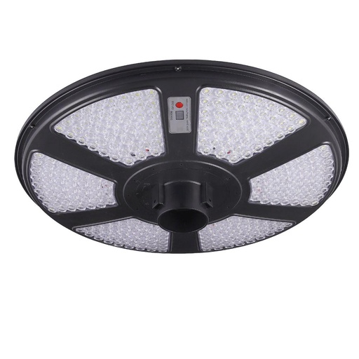 [LOG-GDS-1200B] Lampa Solara Stradala 1200W, Iluminat Perimetral tip UFO, 6500K, Panou 6V 20W, Acumulator 3,2V 15000mA cu Telecomanda