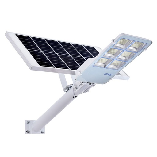 [LOG-JDB-300] Lampa Solara Stradala 300W Pro, Iluminat Perimetral, Incarcare Rapida, 6500K, Panou 6V 30W, Acumulator 3,2V 30000mA si Telecomanda